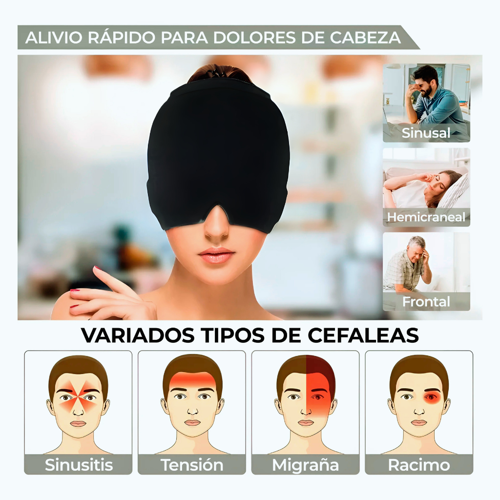 Dile adiós a los dolores de cabeza- Gorro de gel ZenCup